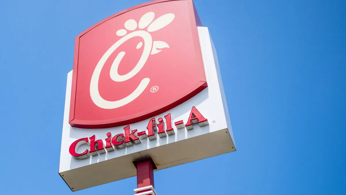 A Chick-fil-A restaurant is seen on July 05, 2022 in Houston, Texas.