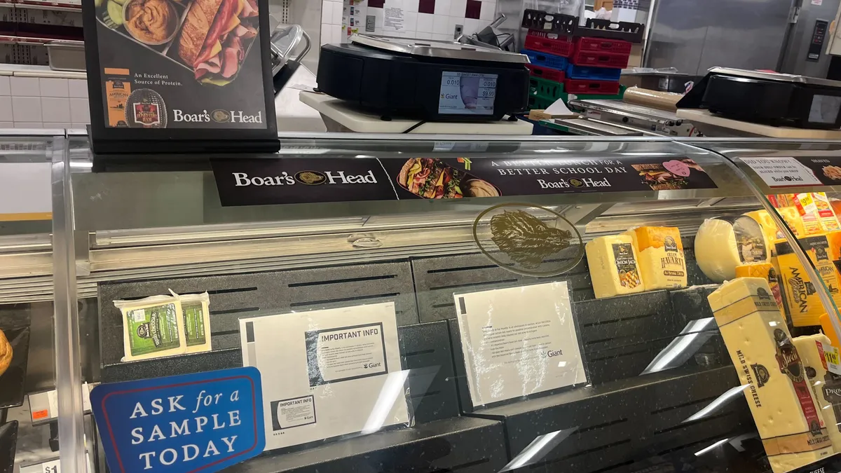 Deli counter at Giant Food